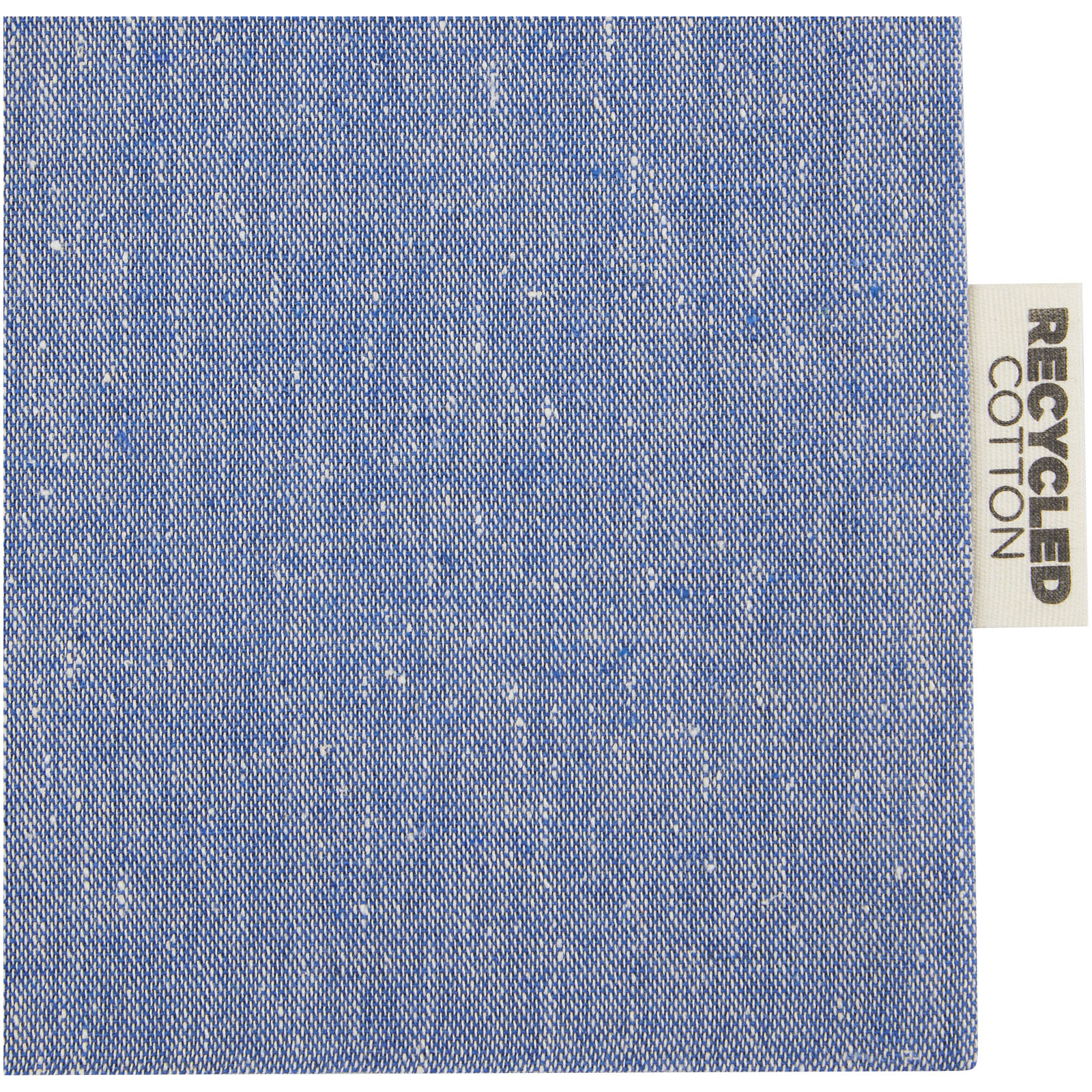 Pheebs 150 g/m² GRS Zuziehbeutel aus Recyclingbaumwolle groß 4 l heather blau 6 Pheebs 150 g/m² GRS Zuziehbeutel aus Recyclingbaumwolle groß 4 l heather blau – Bild 4