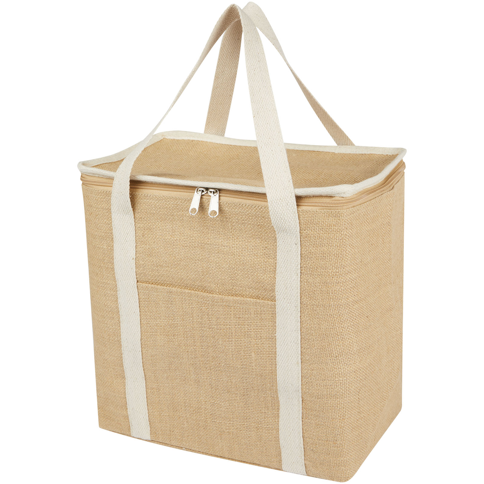 Juta 300 g/m² Jute Kühltragetasche 19 L natur / weiss 3 Juta 300 g/m² Jute Kühltragetasche 19 L