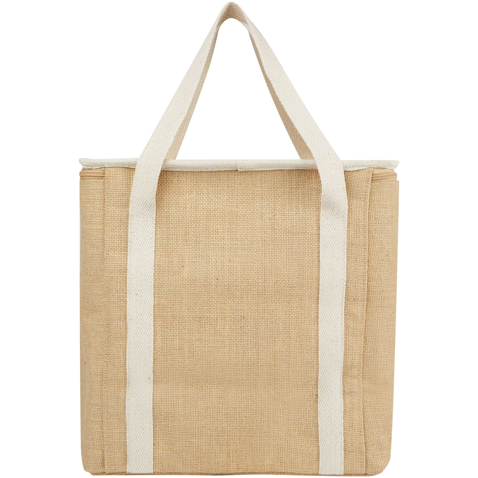 Juta 300 g/m² Jute Kühltragetasche 19 L natur / weiss 5 Juta 300 g/m² Jute Kühltragetasche 19 L natur / weiss – Bild 3
