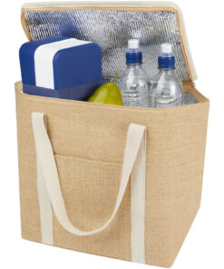 Juta 300 g/m² Jute Kühltragetasche 19 L natur / weiss 10 12067606 E1