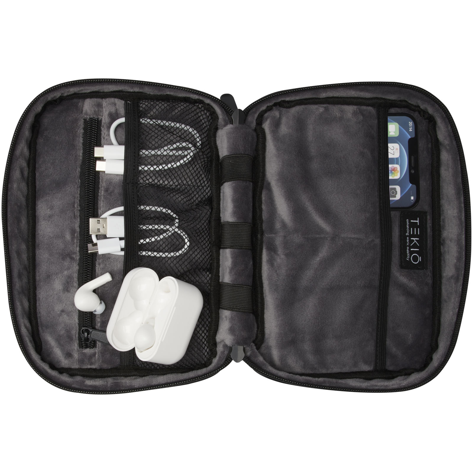 Rise Organizer-Tasche GRS Recycelt schwarz 7 Rise Organizer-Tasche GRS Recycelt schwarz – Bild 5