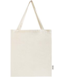 Alternative view of Madras 140 g/m² Baumwoll Tragetasche mit Seitenfalten aus GRS recycelter Baumwolle 12L