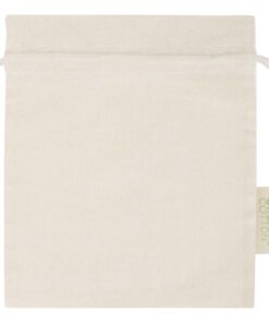 Alternative view of Odisha 140 g/m² OCS Bio Zuziehbeutel – 30 × 25 cm natur