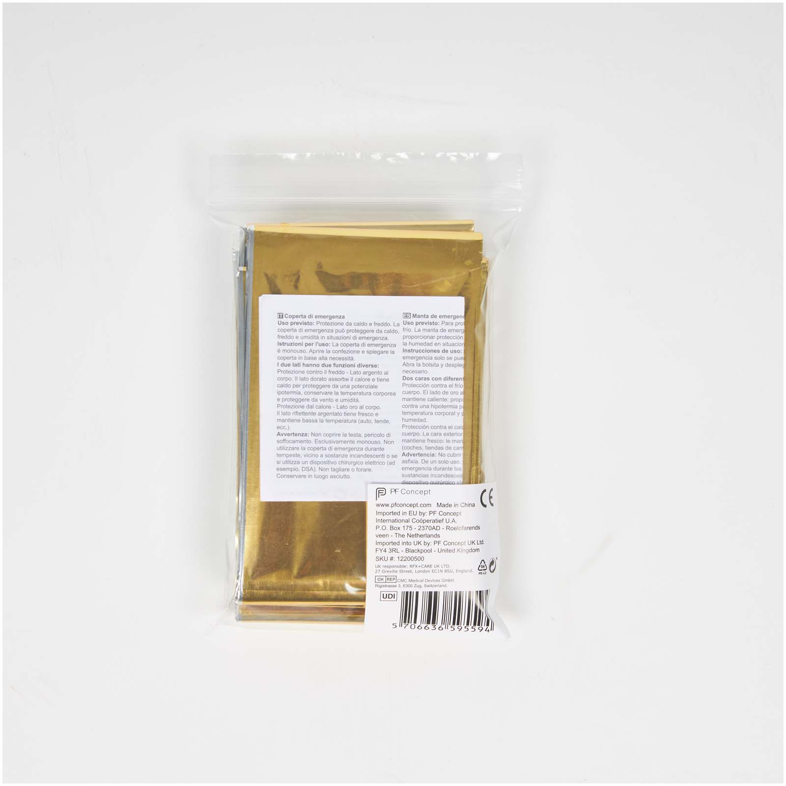 Frederik Notfalldecke mit 2 Funktionen silber / gold 5 Frederik Notfalldecke mit 2 Funktionen silber / gold – Bild 3