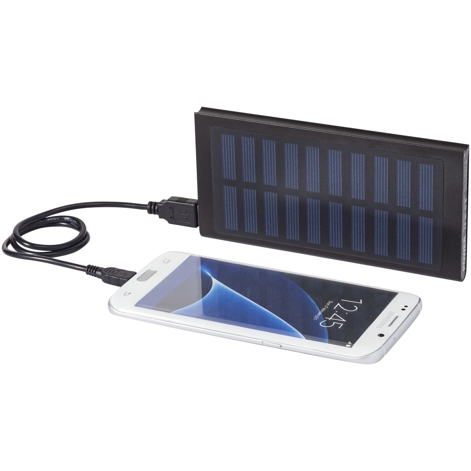 Stellar 8000 mAh Solar Powerbank schwarz 7 Stellar 8000 mAh Solar Powerbank schwarz – Bild 5
