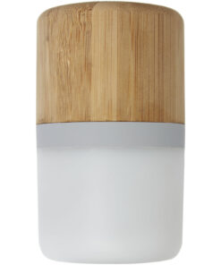 Alternative view of Aurea Bluetooth® Lautsprecher aus Bambus mit Licht natur