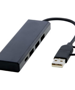 Rise USB 2.0 Hub aus recyceltem RCS Aluminium