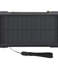 Alternative view of Soldy 10.000 mAh Solardynamo-Powerbank aus recyceltem GRS Kunststoff armeegrün