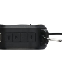 Solo 3W IPX5 Solar Bluetooth®-Lautsprecher aus recyceltem RCS Kunststoff mit Karabinerhaken schwarz 13 12434790 D1