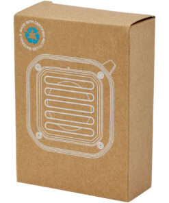 Solo 3W IPX5 Solar Bluetooth®-Lautsprecher aus recyceltem RCS Kunststoff mit Karabinerhaken schwarz 14 12434790 P1