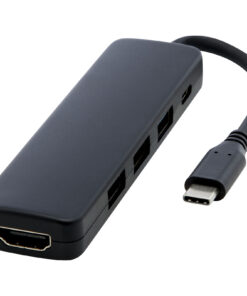 Loop Multimedia-Adapter aus recyceltem RCS Kunststoff USB 2.0-3.0 mit HDMI-Anschluss