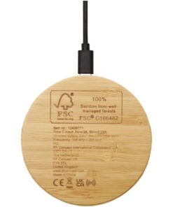 Essence 15W kabelloses Ladepad aus Bambus holz 13 12438771 B1