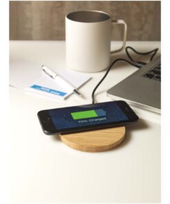 Essence 15W kabelloses Ladepad aus Bambus holz 19 12438771 M1