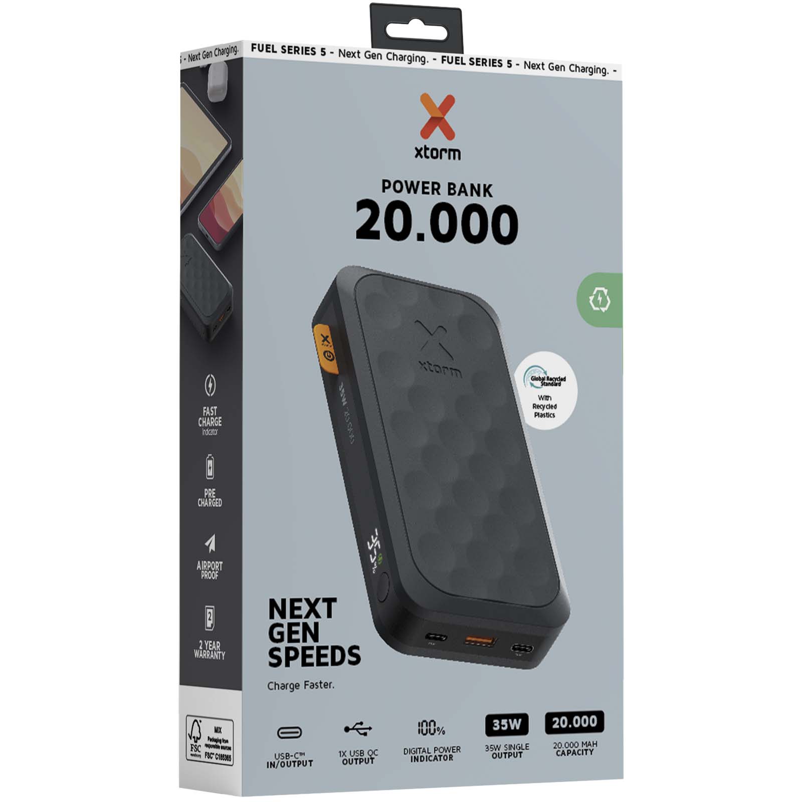 Xtorm FS520 Fuel-Serie 20.000 mAh 35 W Powerbank mitternachtsschwarz 12 Xtorm FS520 Fuel-Serie 20.000 mAh 35 W Powerbank mitternachtsschwarz – Bild 10