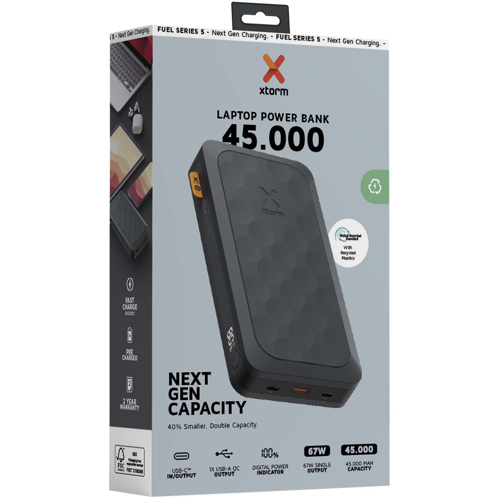 Xtorm FS5451 Fuel-Serie 45.000 mAh 67 W Powerbank mitternachtsschwarz 12 Xtorm FS5451 Fuel-Serie 45.000 mAh 67 W Powerbank mitternachtsschwarz – Bild 10