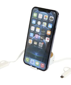 Chechia 100cm 5-in-1 Kabel aus recyceltem Kunststoff, einziehbar, für Datenübertragung und 45W Schnellladung mit Bambusdetail 13 12441901 E2