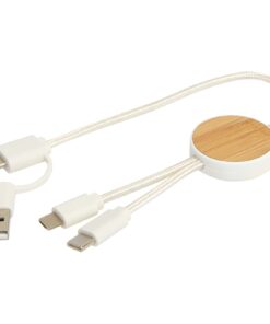 Chechia 30 cm 5-in-1 Kabel aus recyceltem Kunststoff für Datenübertragung und 27W Schnellladung mit Bambusdetails 13 12442101 E2