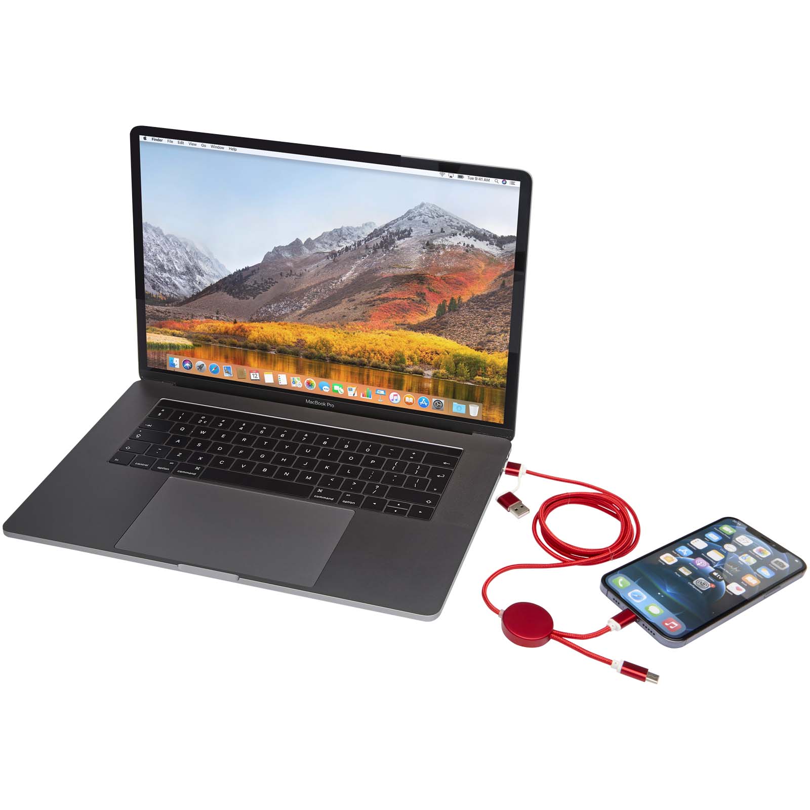 Alasia 150 cm 5-in-1 Kabel aus recyceltem Kunststoff für Datenübertragung und 27W Schnellladung 8 Alasia 150 cm 5-in-1 Kabel aus recyceltem Kunststoff für Datenübertragung und 27W Schnellladung – Bild 6