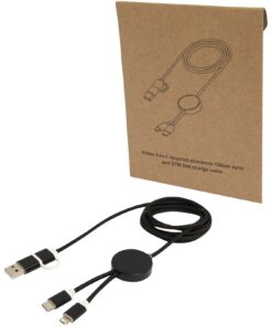 Home 20 Alasia 150 cm 5-in-1 Kabel aus recyceltem Kunststoff für Datenübertragung und 27W Schnellladung