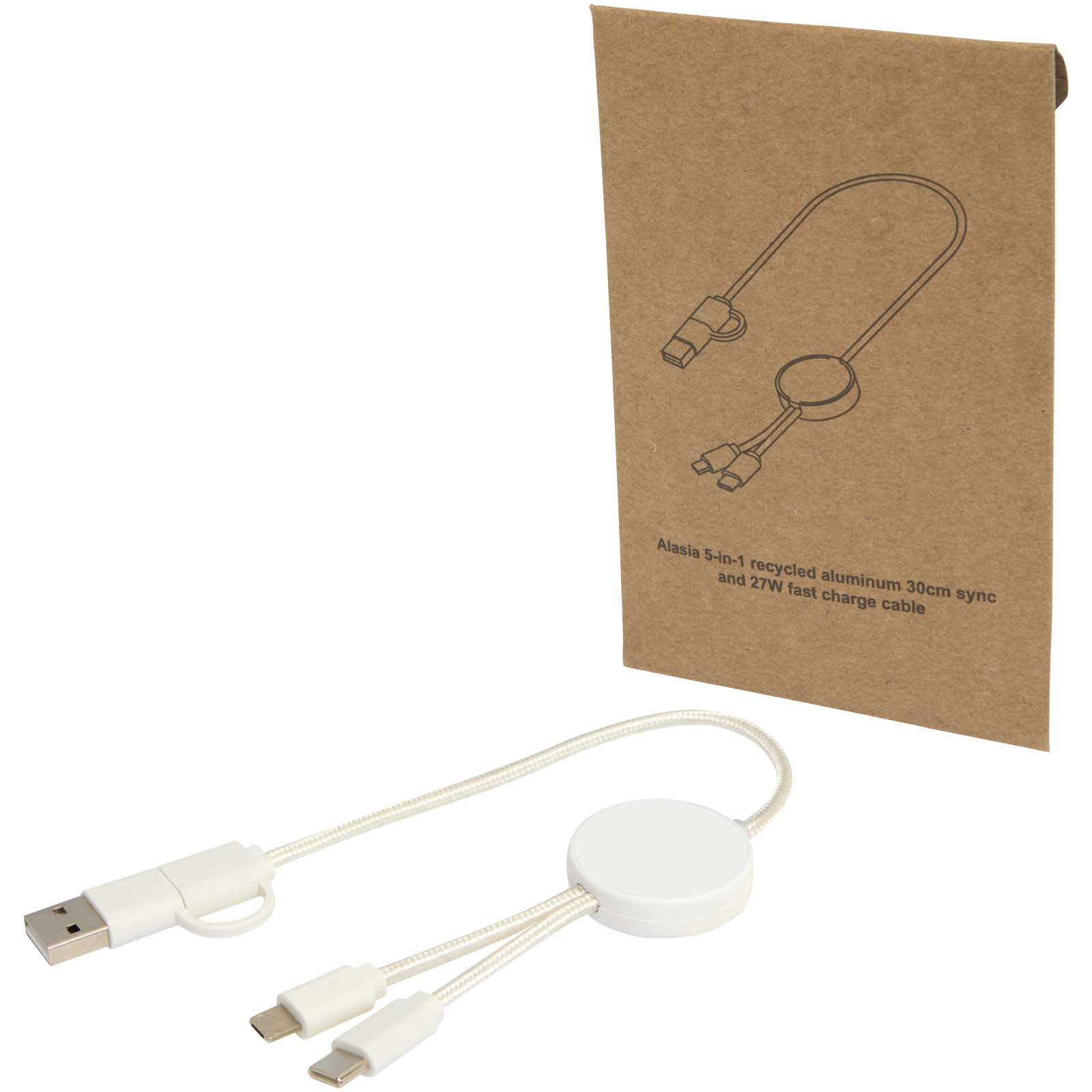 Citala 30 cm 5-in-1 Kabel aus recyceltem Kunststoff für Datenübertragung und 27W Schnellladung 3 Citala 30 cm 5-in-1 Kabel aus recyceltem Kunststoff für Datenübertragung und 27W Schnellladung