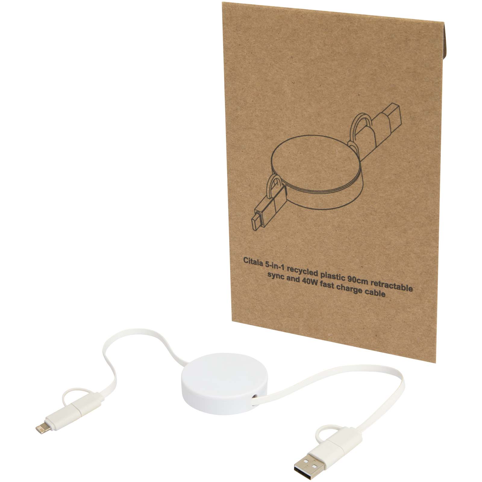 Citala 90 cm 5-in-1 Kabel aus recyceltem Kunststoff für Datenübertragung und 40W Schnellladung 3 Citala 90 cm 5-in-1 Kabel aus recyceltem Kunststoff für Datenübertragung und 40W Schnellladung