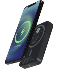 Acrab 15 W 5.000 mAh magnetische kabellose Powerbank mit 20 W PD aus recyceltem Kunststoff