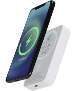 Acrab 15 W 10.000 mAh magnetische kabellose Powerbank mit 20 W PD aus recyceltem Kunststoff