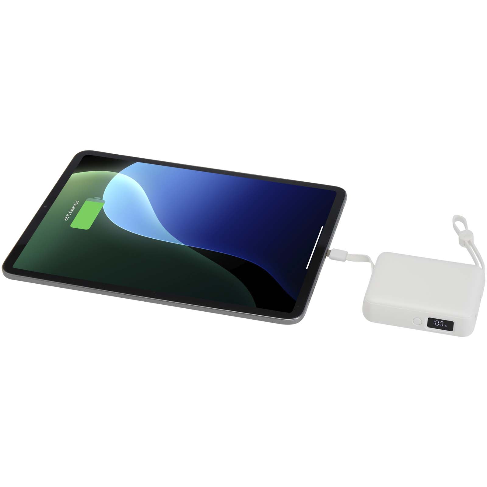 Acrux 35 W 10.000 mAh Tablet Powerbank mit integriertem Typ-C-Kabel aus recyceltem Kunststoff 7 Acrux 35 W 10.000 mAh Tablet Powerbank mit integriertem Typ-C-Kabel aus recyceltem Kunststoff – Bild 5