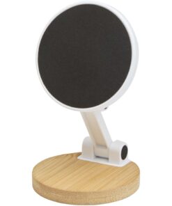 Alcor Klappbare magnetische Smartphonehalterung aus recyceltem Kunststoff mit Bambusdetails 7 12446301 E1
