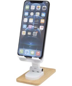 Alfirk Klappbare Smartphonehalterung  aus recyceltem Kunststoff mit Bambusdetails