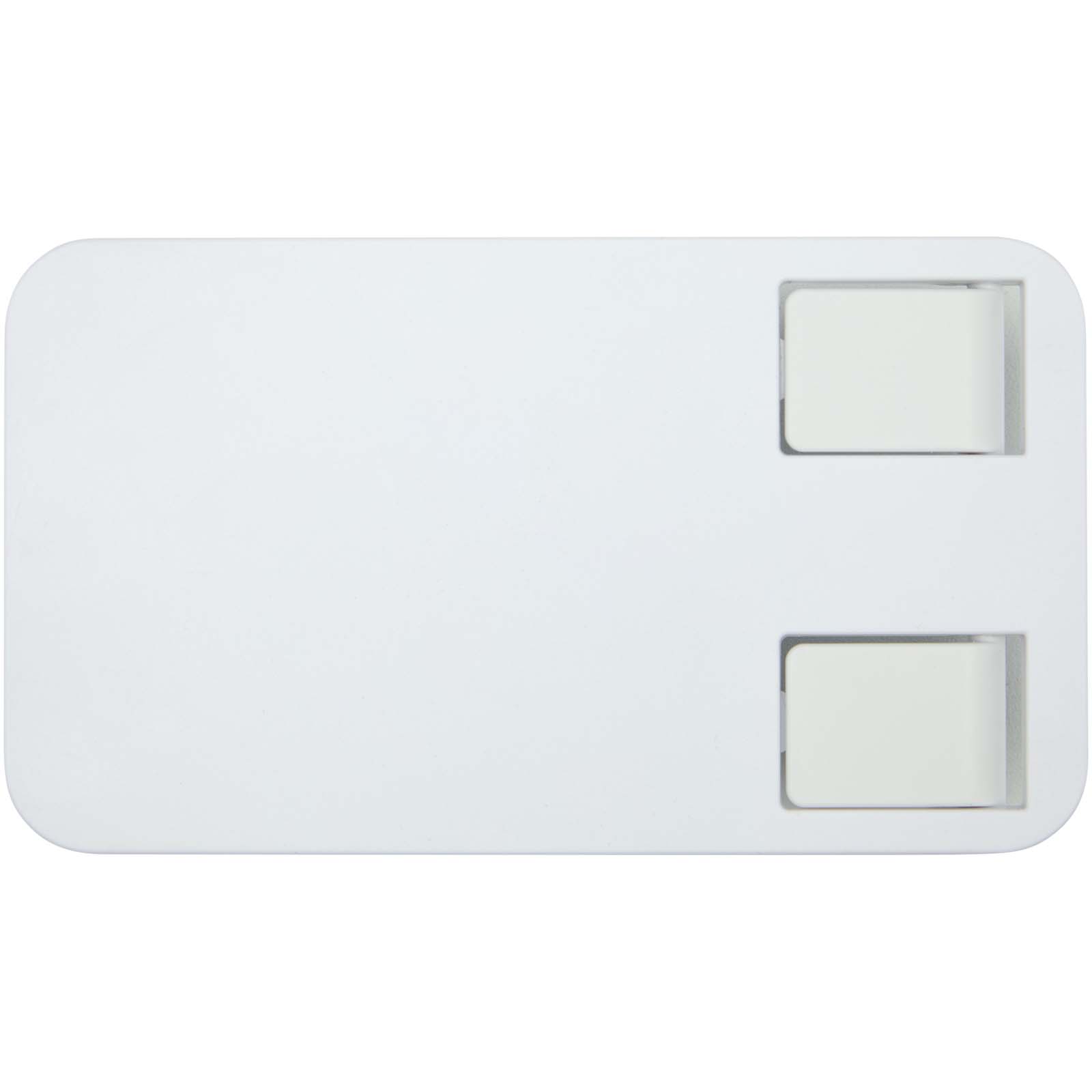 Alhena Klappbare Smartphonehalterung aus recyceltem Kunststoff mit Metallständer für den Schreibtisch 4 Alhena Klappbare Smartphonehalterung aus recyceltem Kunststoff mit Metallständer für den Schreibtisch – Bild 2