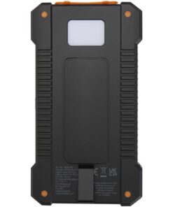 Altair 10 W 5000 mAh robuste Solar Powerbank aus recyceltem Kunststoff mit integrierter Taschenlampe schwarz 11 12447190 B1