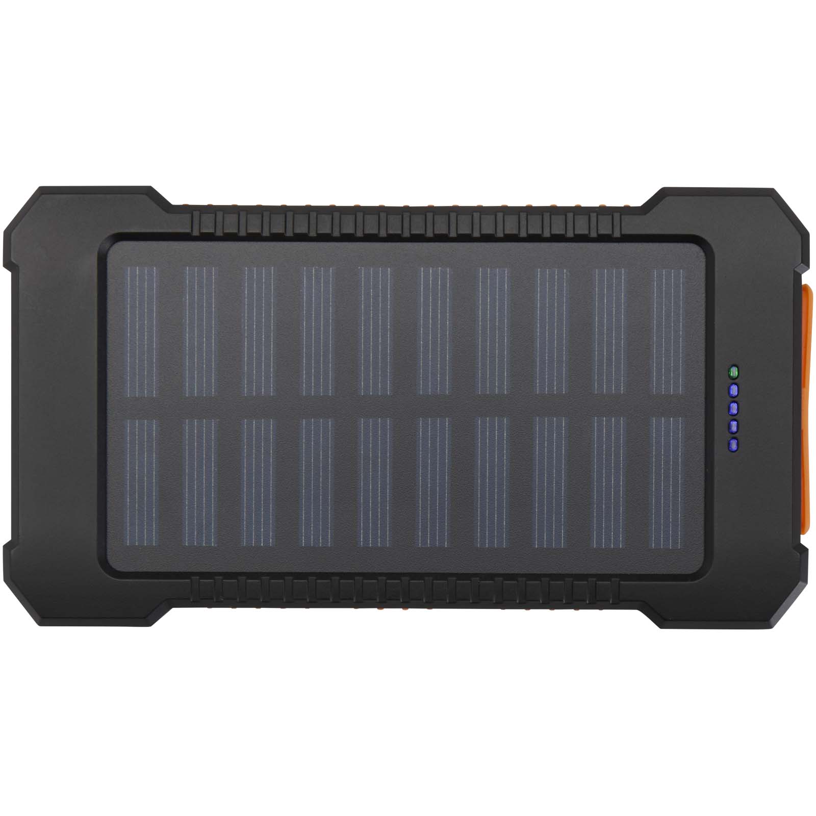 Altair 10 W 5000 mAh robuste Solar Powerbank aus recyceltem Kunststoff mit integrierter Taschenlampe schwarz 4 Altair 10 W 5000 mAh robuste Solar Powerbank aus recyceltem Kunststoff mit integrierter Taschenlampe schwarz – Bild 2