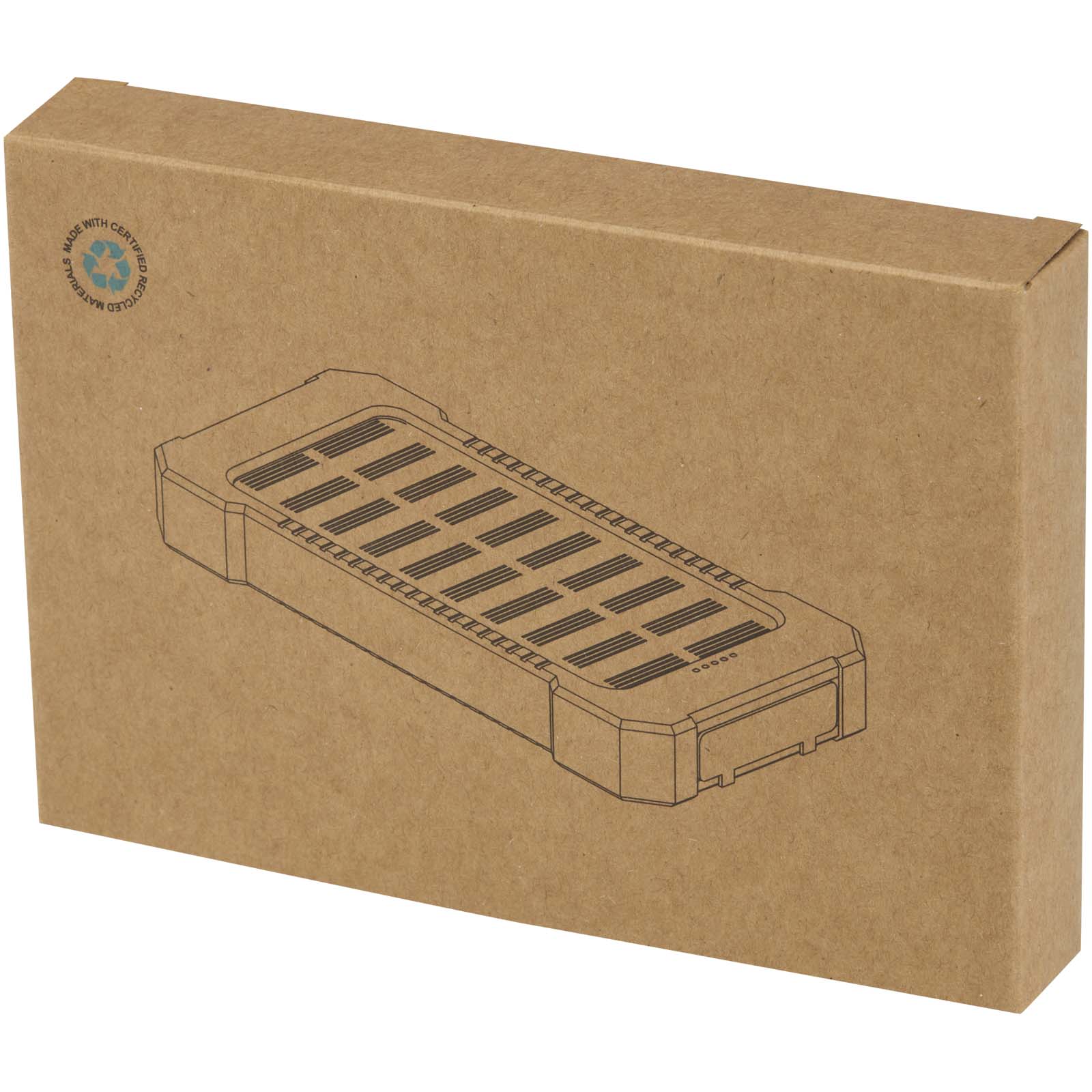 Altair 10 W 5000 mAh robuste Solar Powerbank aus recyceltem Kunststoff mit integrierter Taschenlampe schwarz 9 Altair 10 W 5000 mAh robuste Solar Powerbank aus recyceltem Kunststoff mit integrierter Taschenlampe schwarz – Bild 7