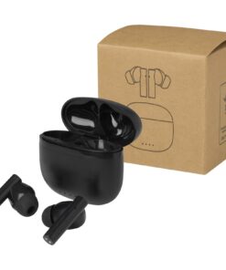 Alterf True Wireless Bluetooth® Headset aus recyceltem Kunststoff mit Silikon-Ohrstöpseln