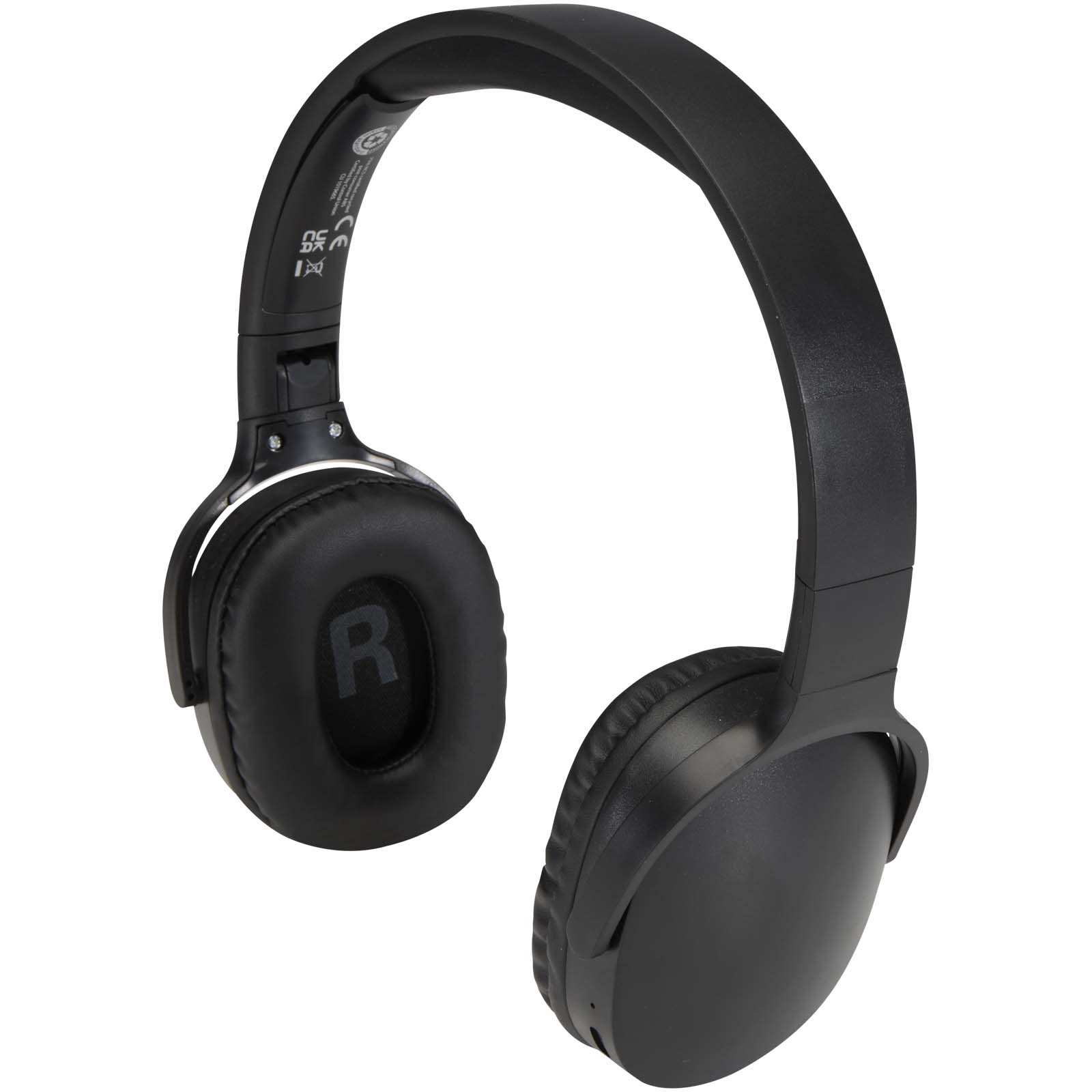 Ancha Over-Ear Wireless Bluetooth® Headset aus recyceltem Kunststoff schwarz 3 Ancha Over-Ear Wireless Bluetooth® Headset aus recyceltem Kunststoff