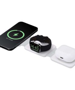 Armus 15 W 3-in-1 zusammenklappbares kabelloses Ladegerät aus recyceltem Kunststoff