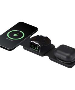 Home 19 Armus 15 W 3-in-1 zusammenklappbares kabelloses Ladegerät aus recyceltem Kunststoff