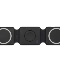 Alternative view of Armus 15 W 3-in-1 zusammenklappbares kabelloses Ladegerät aus recyceltem Kunststoff