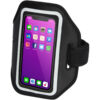 Haile reflektierendes Smartphone Armband mit transparenter Abdeckung schwarz 2 Haile reflektierendes Smartphone Armband mit transparenter Abdeckung
