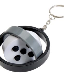 Spinx Gyroskop Fidget Schlüsselanhänger aus recyceltem Kunststoff schwarz 9 12634290 E1
