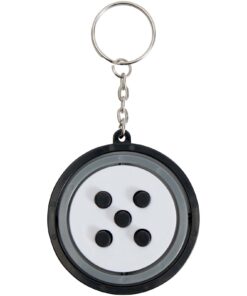 Alternative view of Spinx Gyroskop Fidget Schlüsselanhänger aus recyceltem Kunststoff schwarz