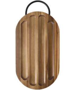 Prestige Akazienholz Schneidebrett mit Brotmesser holz 7 12639371 F1