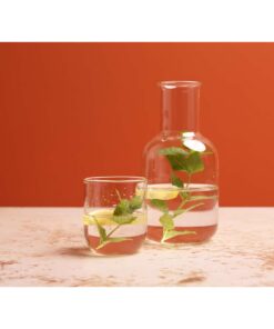 Amelie Set aus Glaskaraffe und Tasse transparent 9 12639501 M1