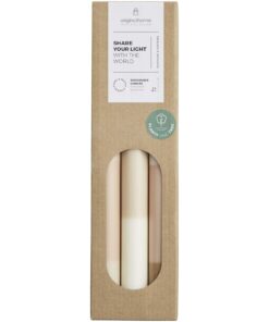 Originalhome Kerzen im Streifendesign – 3er-Set offwhite 7 12642602 P1