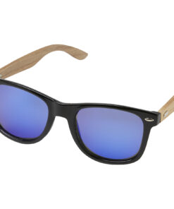 Hiru verspiegelte polarisierte Sonnenbrille aus rPET/Holz in Präsentbox