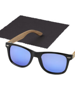 Hiru verspiegelte polarisierte Sonnenbrille aus rPET/Holz in Präsentbox holz 10 12700271 E1