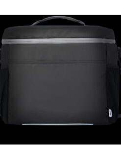 Aqua wasserabweisende Kühltasche für 20 Dosen aus GRS Recyclingmaterial 22 L schwarz 13 13004590 E1