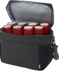 Aqua wasserabweisende Kühltasche für 20 Dosen aus GRS Recyclingmaterial 22 L schwarz 14 13004590 E2
