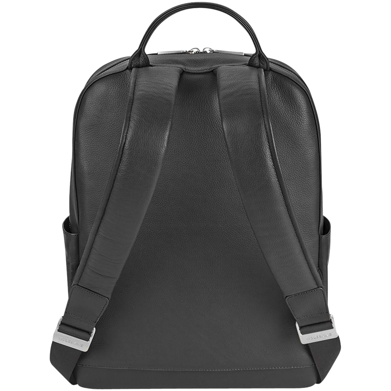 Moleskine Classic Rucksack aus Leder schwarz 4 Moleskine Classic Rucksack aus Leder schwarz – Bild 2